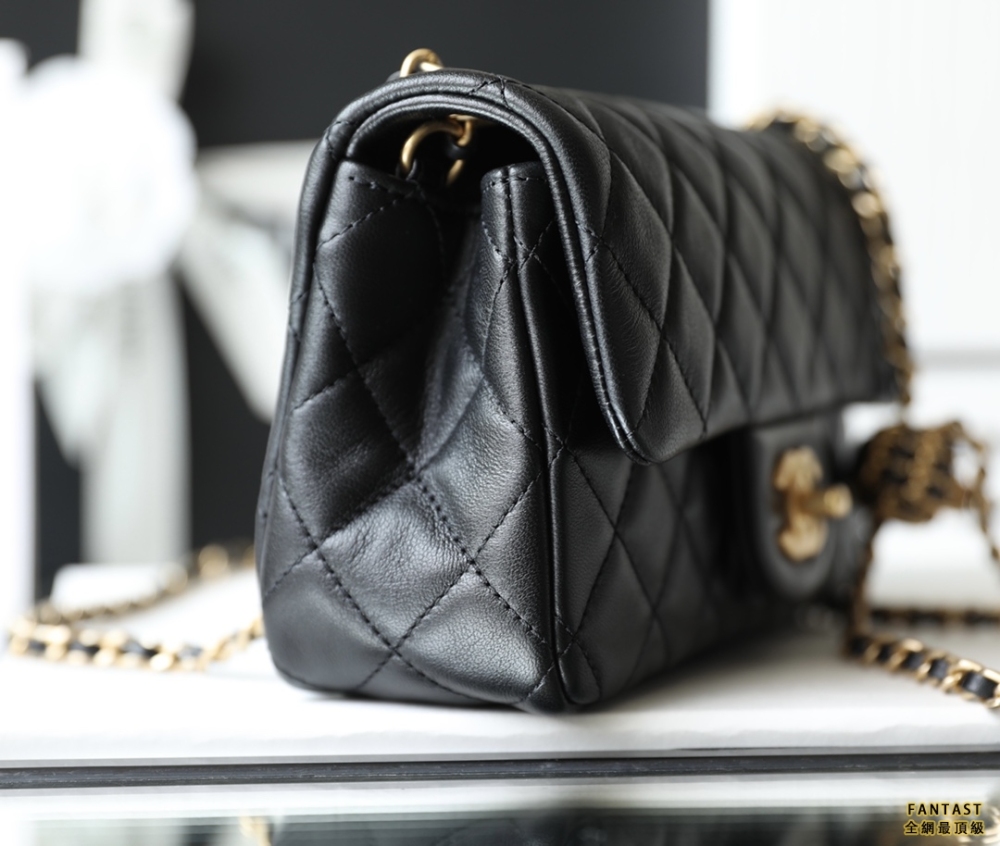 chanel編制金球包 22s 黑色