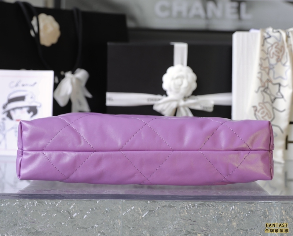 Chanel 22s丨紫色/金字 22bag中號