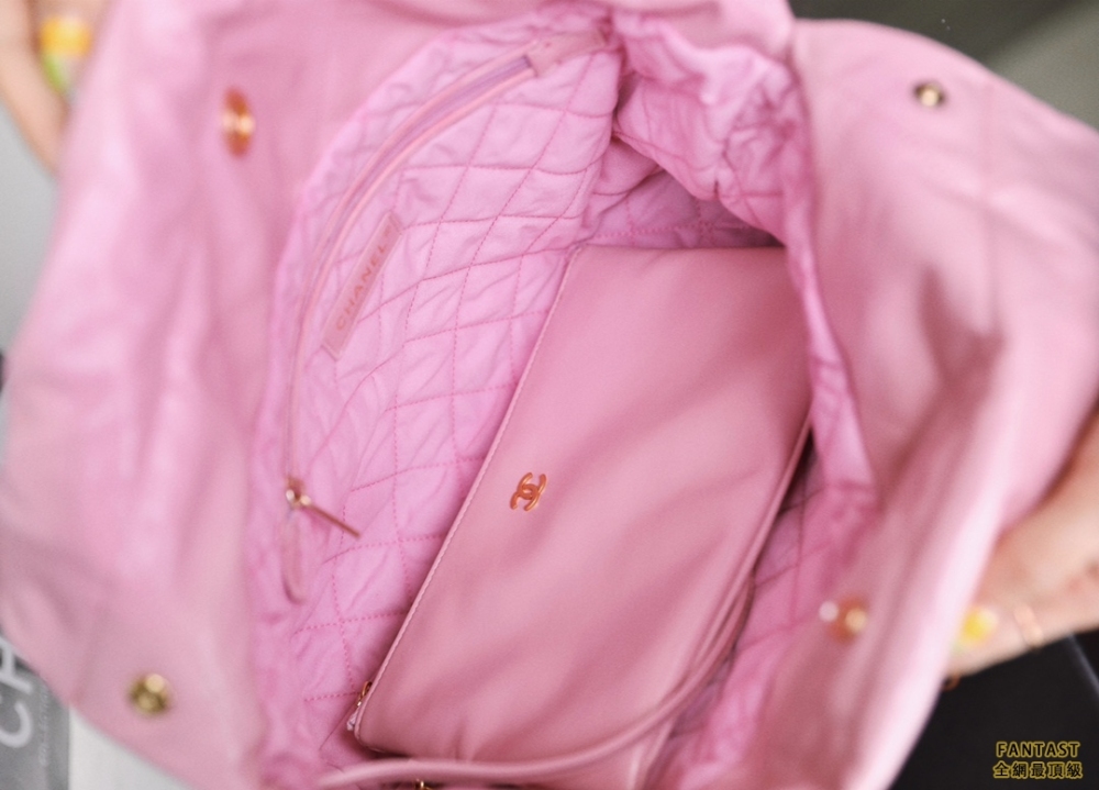 Chanel 22s|  粉色金扣 22bag小號