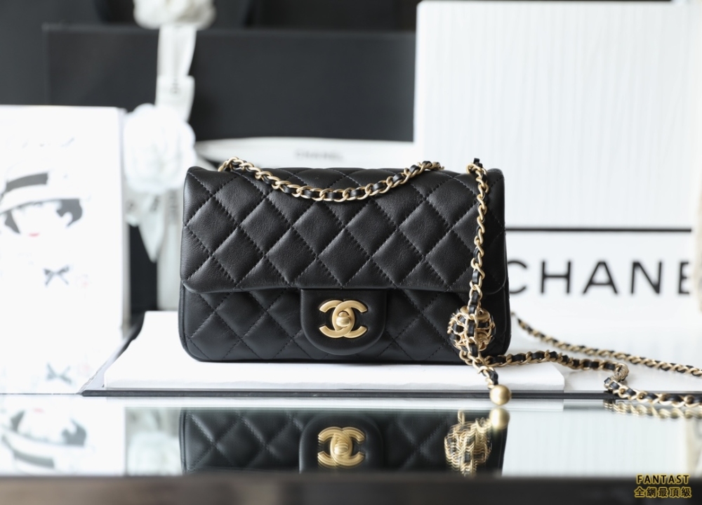chanel編制金球包 22s 黑色