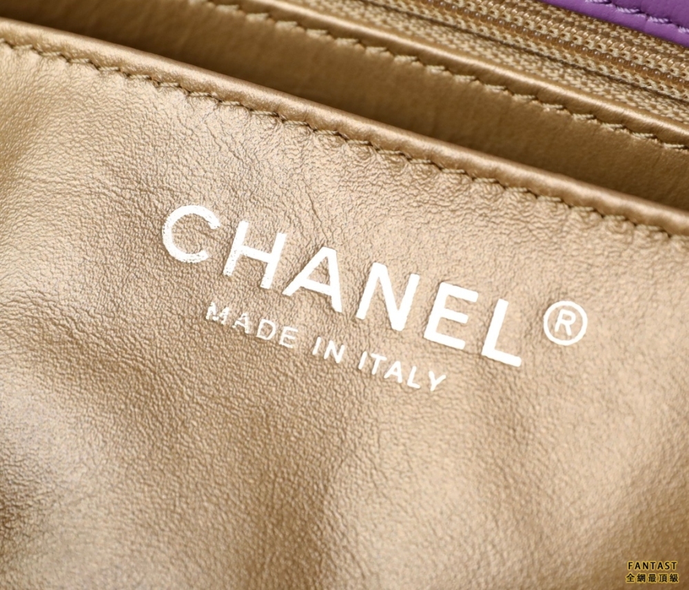CHANEL 編制金球包 22s 紫色