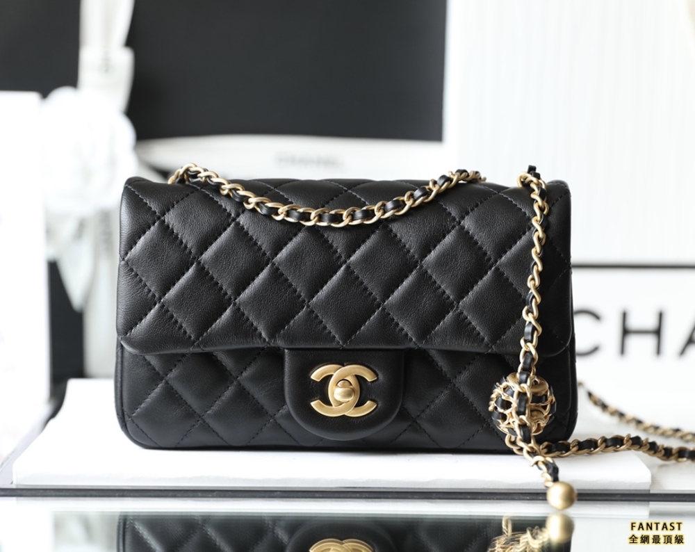 chanel編制金球包 22s 黑色