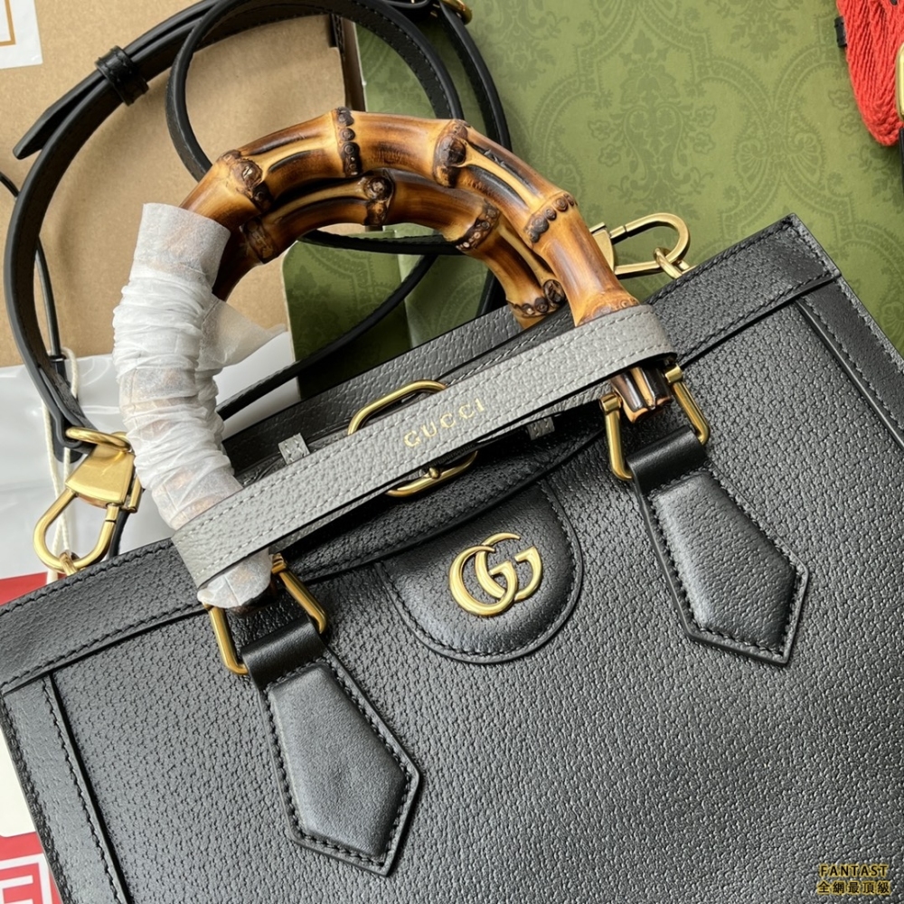 GUCCI古馳 竹節小號手提托特包