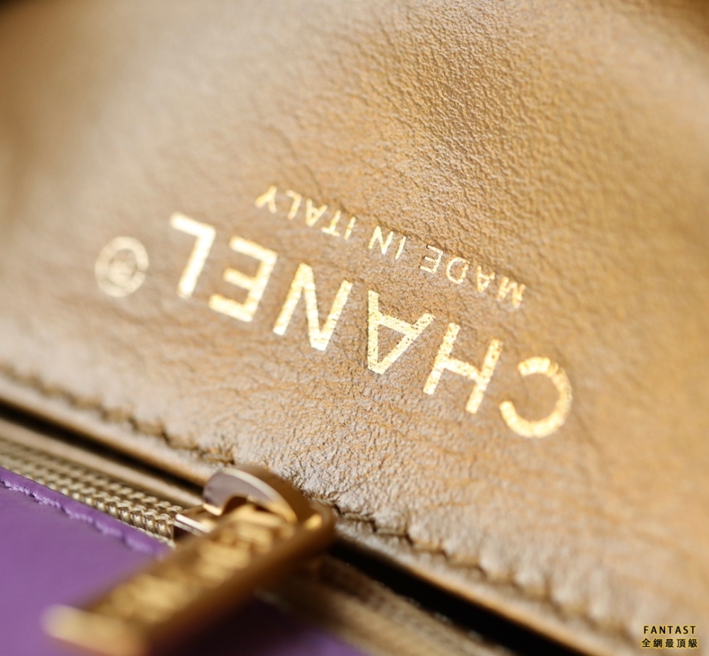 chanel編制金球包 22s 紫色丨大Mini 紫色