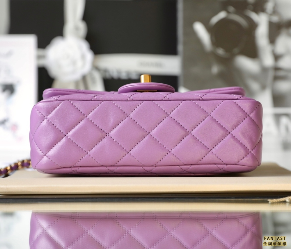 CHANEL 編制金球包 22s 紫色