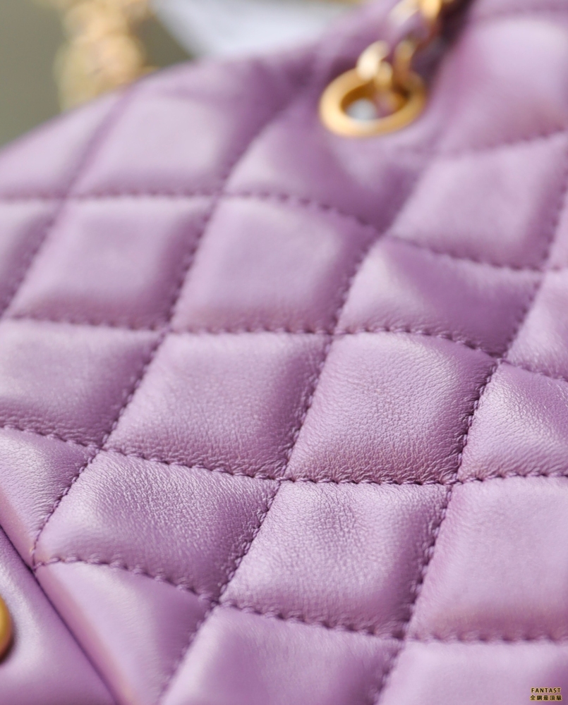 chanel編制金球包 22s 紫色丨大Mini 紫色