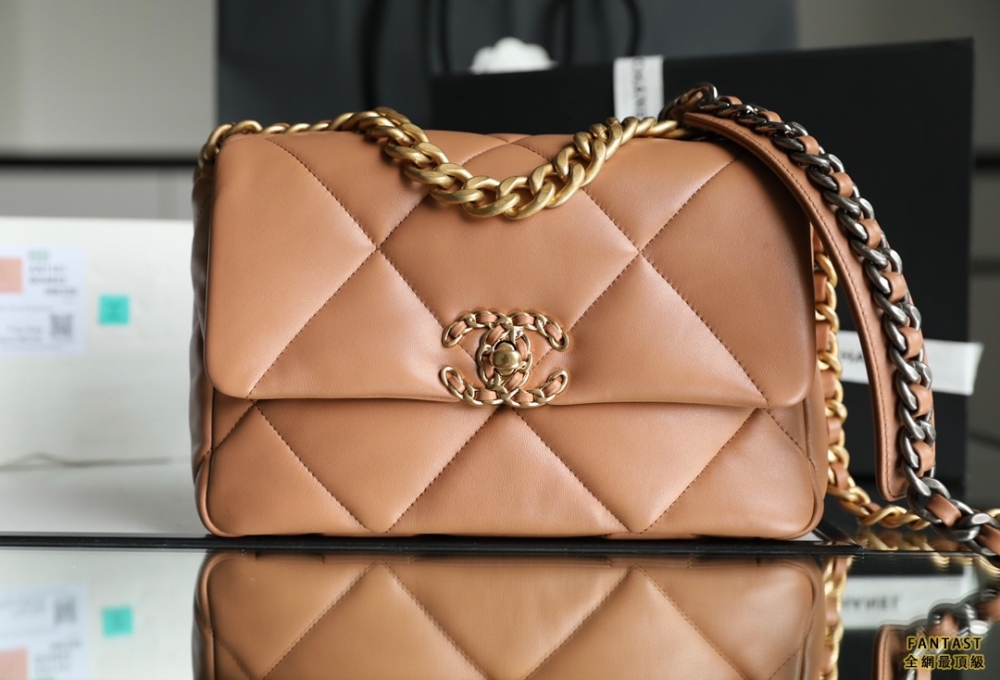 CHANEL 香奈儿 19bag 2021全新系列   焦糖色 
