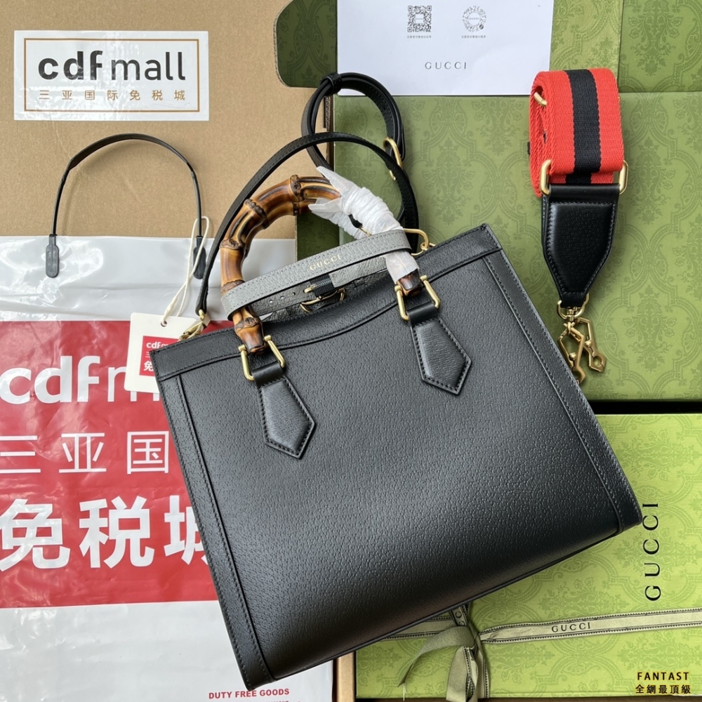 GUCCI古馳 竹節小號手提托特包