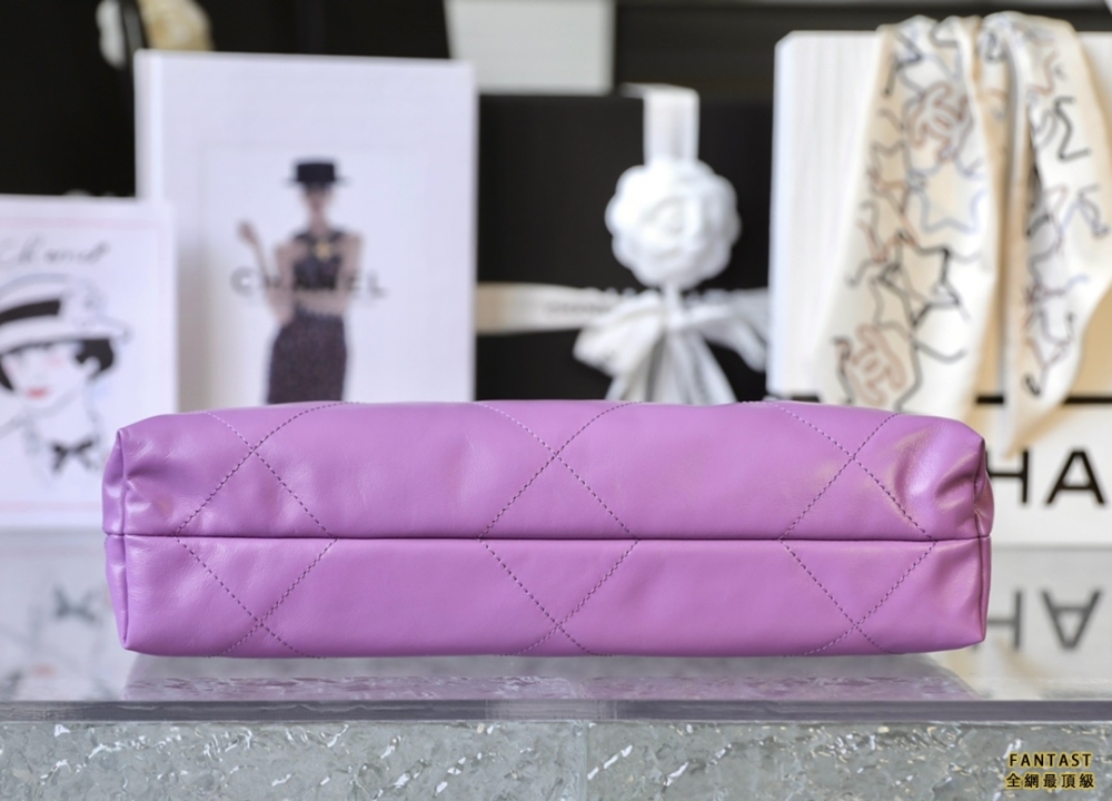 Chanel 22s|  紫色/金字  22bag 小號