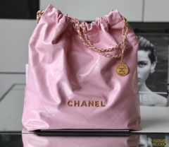 Chanel 22s|  粉色金扣 22bag大號