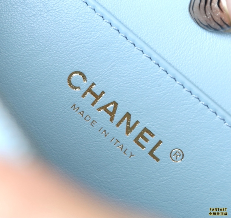 Chanel 22s相機包 小號 Vanity case手柄相機包 藍色