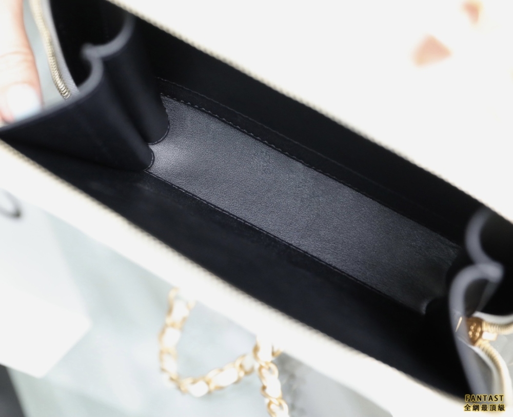 Chanel 22s相機包 中號 Vanity case手柄相機包 白色 