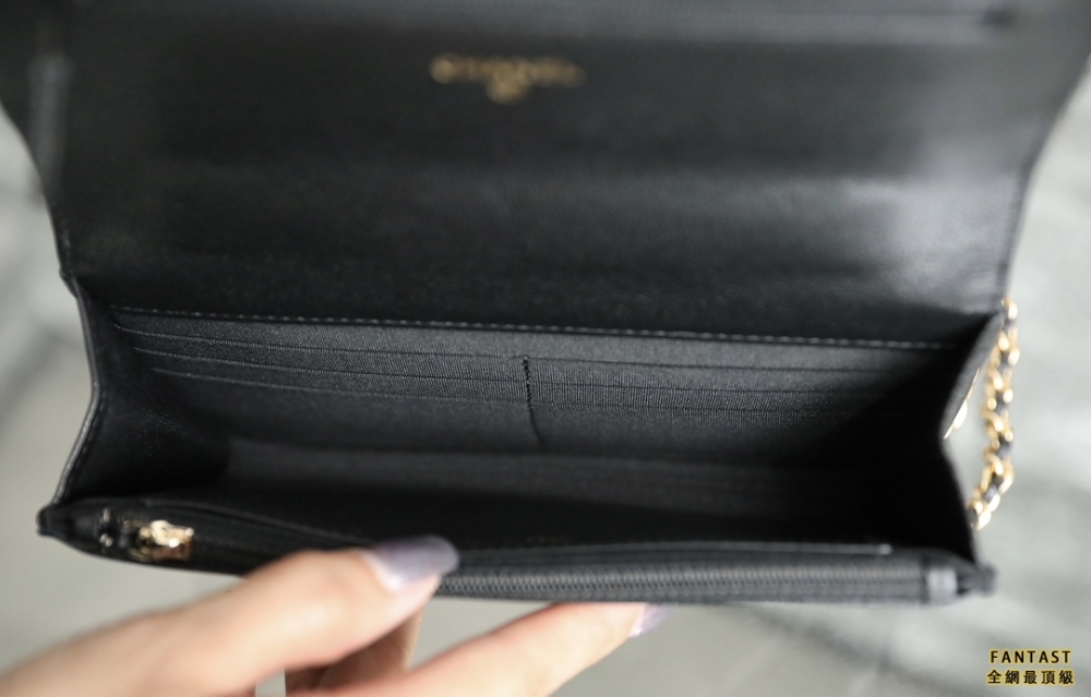 Chanel 22K秋冬 手提鏈條woc黑色