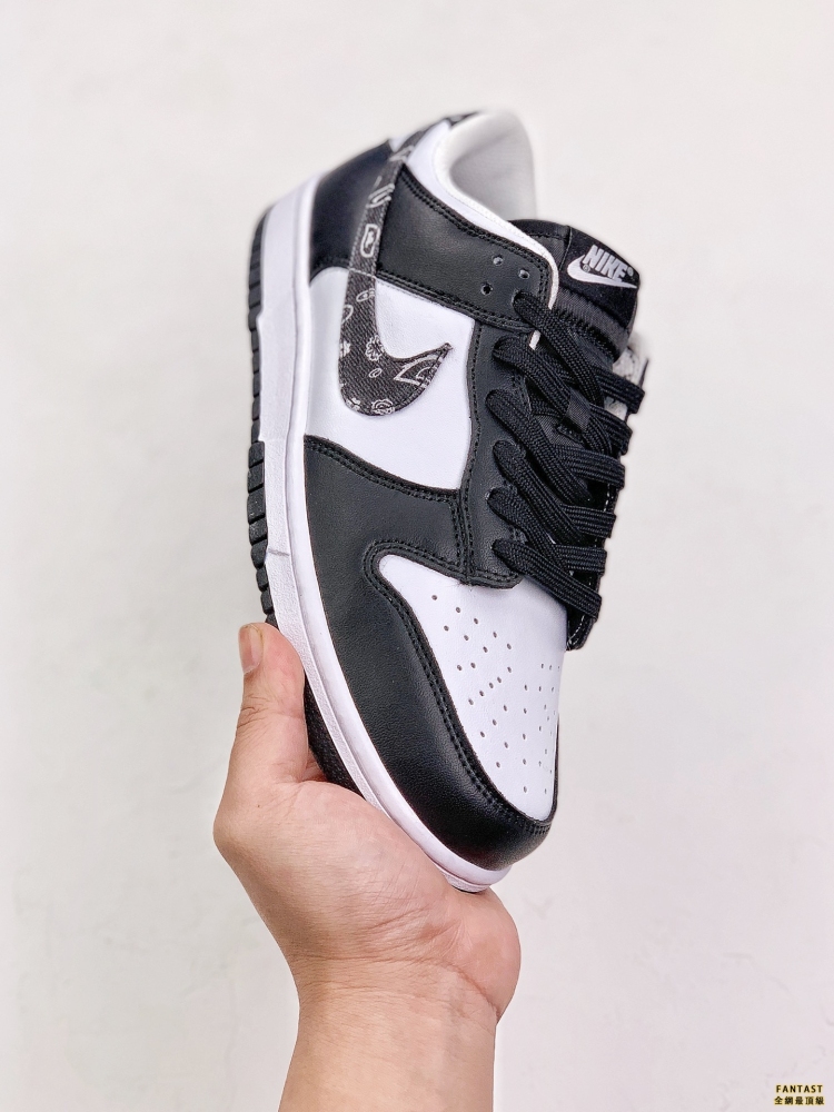 nike dunk low 「black paisley」 熊貓腰果花