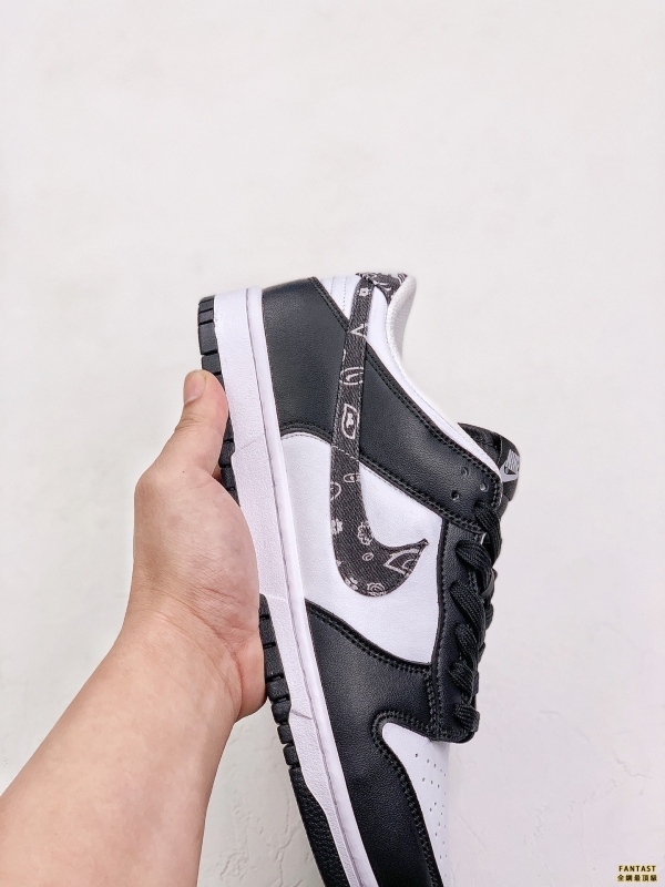 nike dunk low 「black paisley」 熊貓腰果花