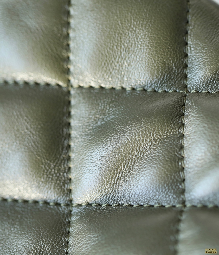 Chanel 22K秋冬 hobo腋下包/嬉皮包 古巴綠