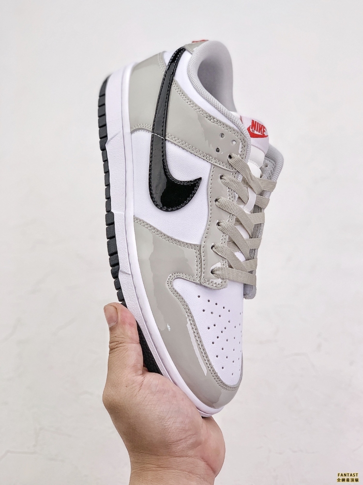 Nike Dunk Low 「Light lron Ore」 漆皮白灰