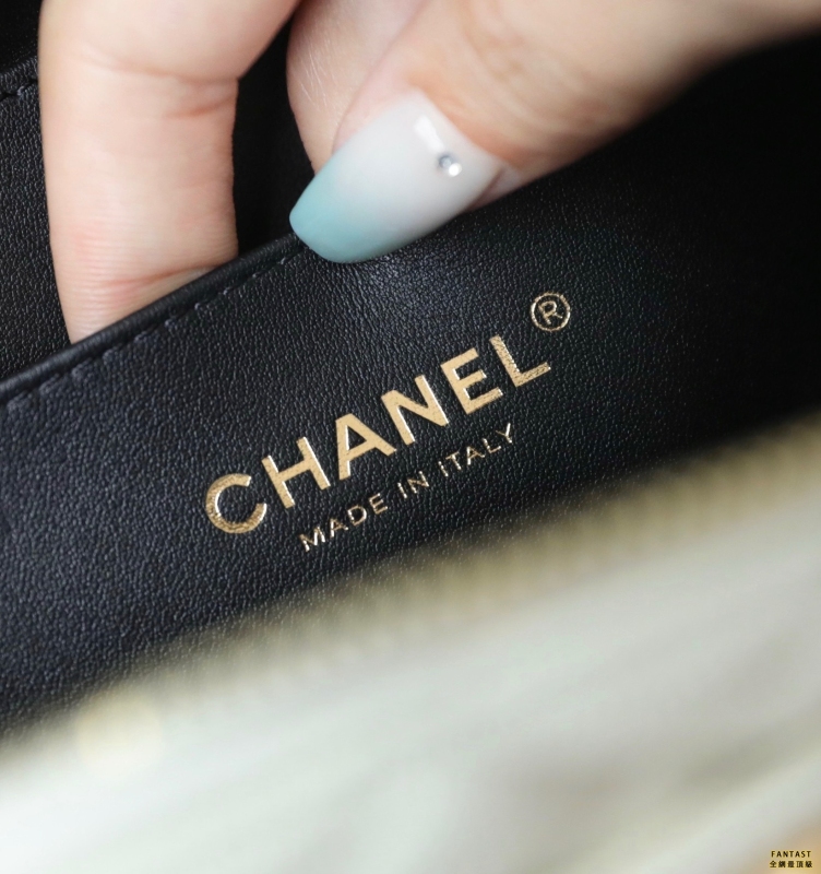 Chanel 22s相機包 中號 Vanity case手柄相機包 白色 