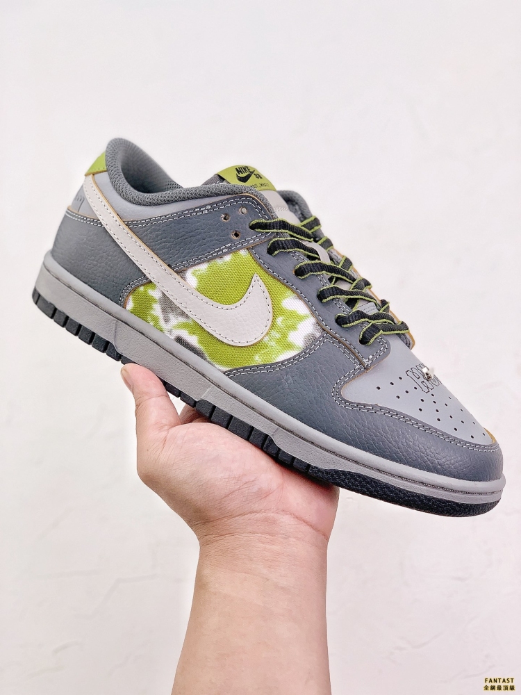 HUF x Nike SB Dunk Low 「Friends and Family」 灰綠紮染