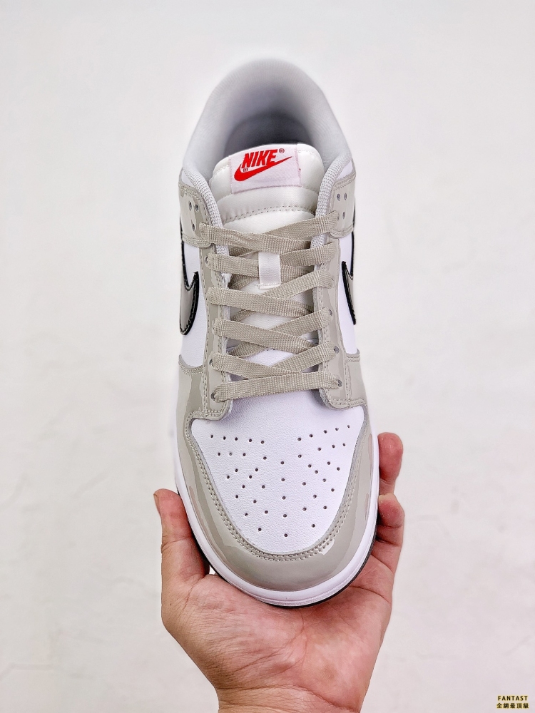 Nike Dunk Low 「Light lron Ore」 漆皮白灰