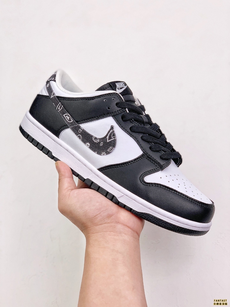 nike dunk low 「black paisley」 熊貓腰果花