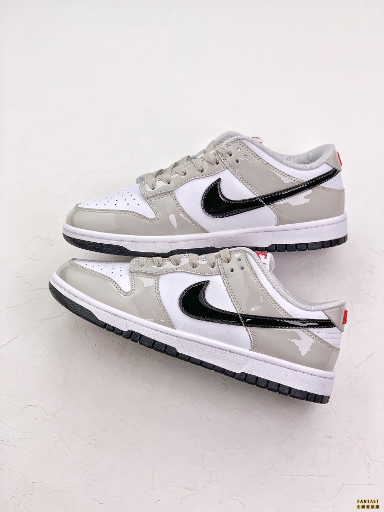Nike Dunk Low 「Light lron Ore」 漆皮白灰