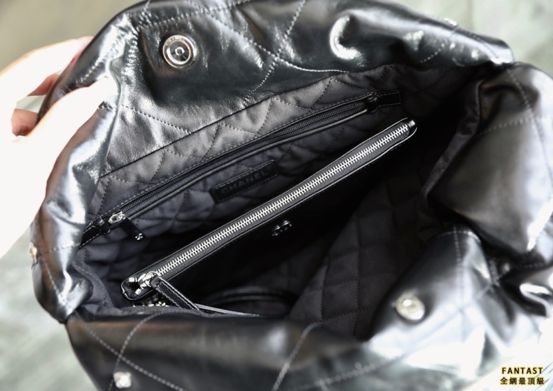 最新SoBlack22包 Chanel 22包購物袋  全黑