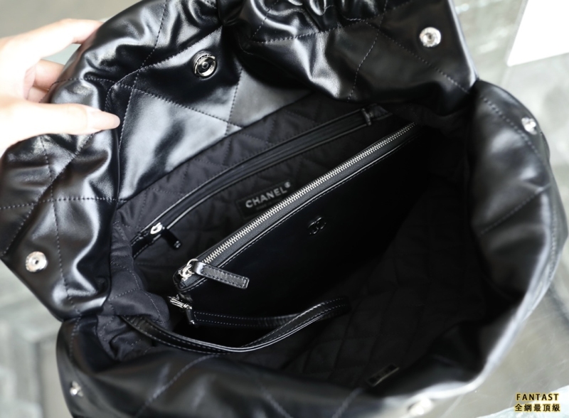 最新SoBlack22包 Chanel 22包購物袋  全黑