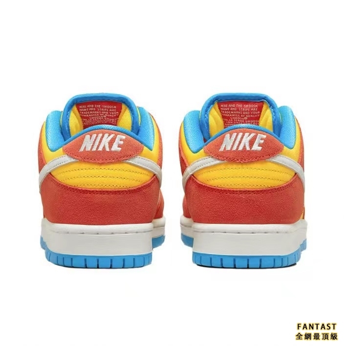 【Unicorn獨家版本】Nike SB Dunk Low pro“Bart Simpson”辛普森低幫黃橙色板鞋