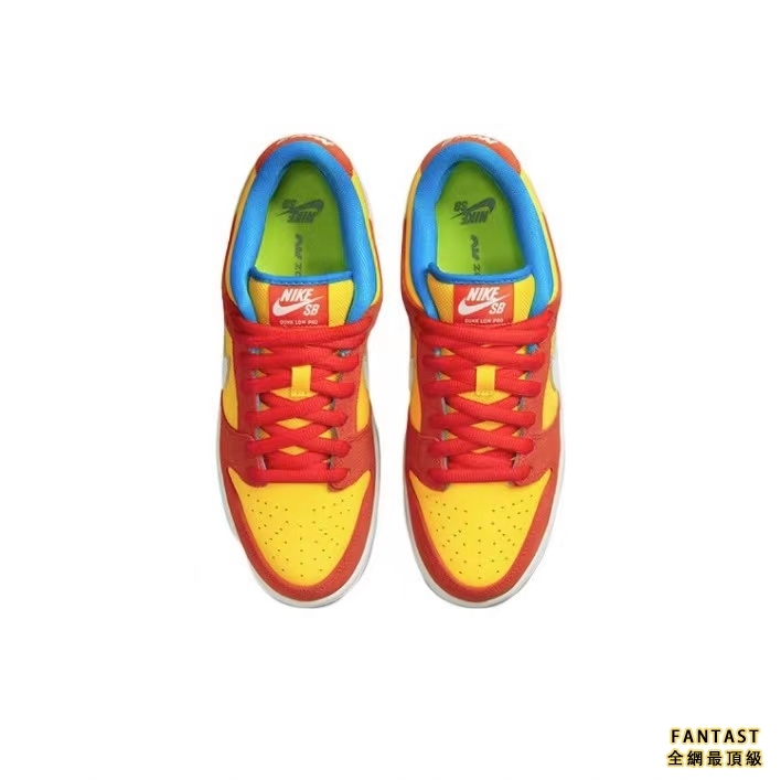 【Unicorn獨家版本】Nike SB Dunk Low pro“Bart Simpson”辛普森低幫黃橙色板鞋