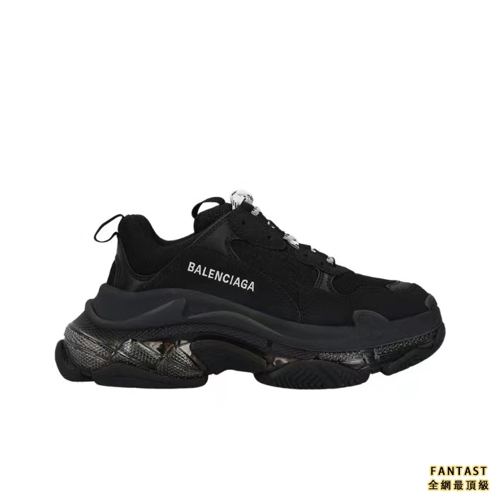 【Unicorn獨家版本】Balenciaga 巴黎世家 Triple S 網眼復古運動鞋 女款 黑色