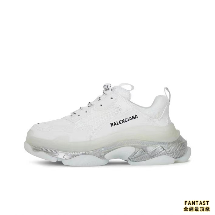 【Unicorn獨家版本】Balenciaga 巴黎世家 Triple S Clear Sole 時尚低幫老爹鞋 女款 白色