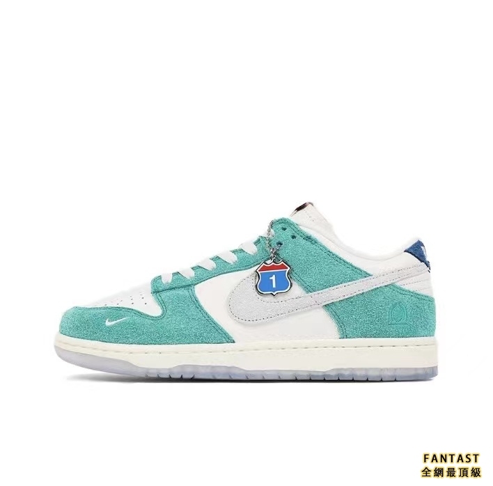 【Unicorn獨家版本】Kasina x Nike Dunk Low “Road Sign”聯名款 潮流百搭 低幫悠閒板鞋 男女同款 蒂芙尼綠