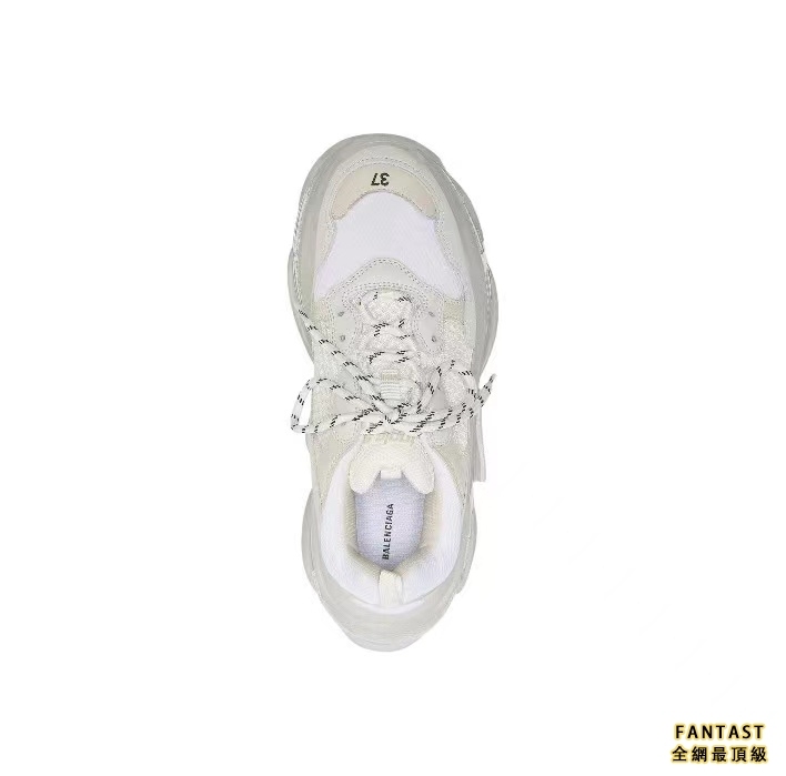 【Unicorn獨家版本】Balenciaga 巴黎世家 Triple S Clear Sole 時尚低幫老爹鞋 女款 白色