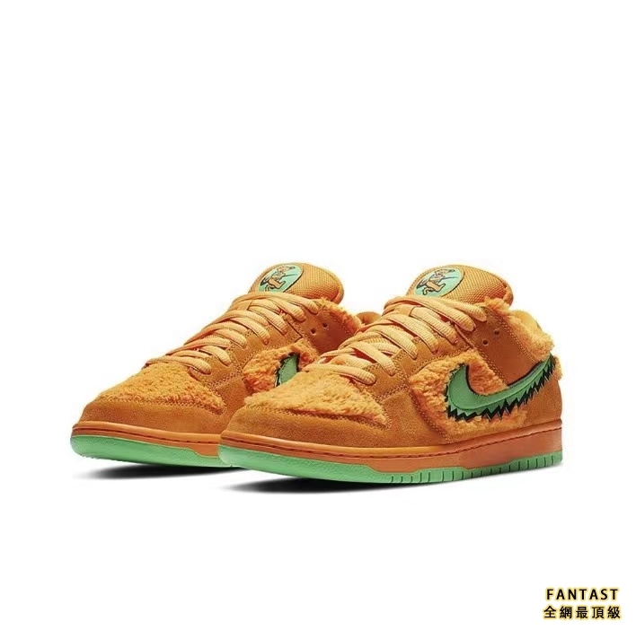 【Unicorn獨家版本】Grateful Dead X Nike SB Dunk Low "Orange Bear"跳舞小熊 復古拼色悠閒板鞋 男女同款 橙綠