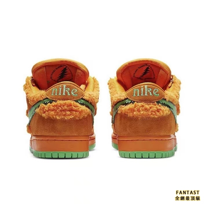 【Unicorn獨家版本】Grateful Dead X Nike SB Dunk Low "Orange Bear"跳舞小熊 復古拼色悠閒板鞋 男女同款 橙綠