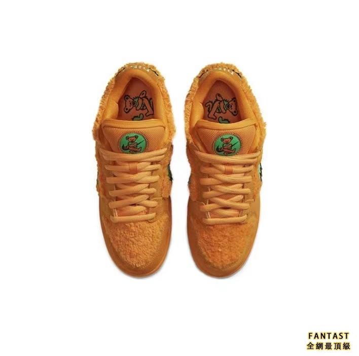 【Unicorn獨家版本】Grateful Dead X Nike SB Dunk Low &quot;Orange Bear&quot;跳舞小熊 復古拼色悠閒板鞋 男女同款 橙綠