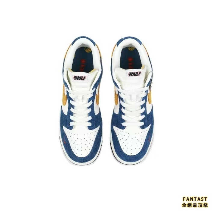 【Unicorn獨家版本】Kasina x Nike Dunk Low “80s Bus聯名款 潮流百搭 低幫悠閒板鞋 男女同款 藍黃