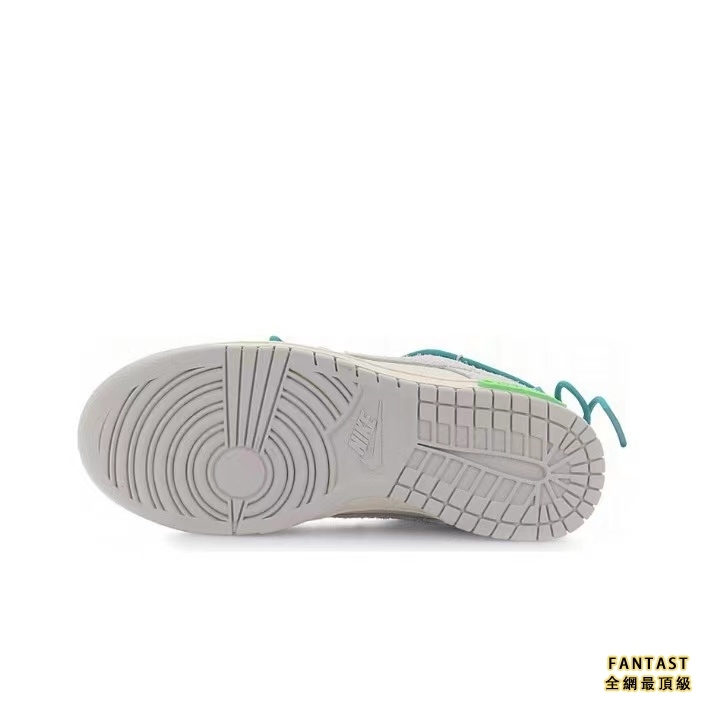 【Unicorn獨家版本】OFF-WHITE x Nike Low “The 50”灰白NO.36 藍鞋帶紫扣