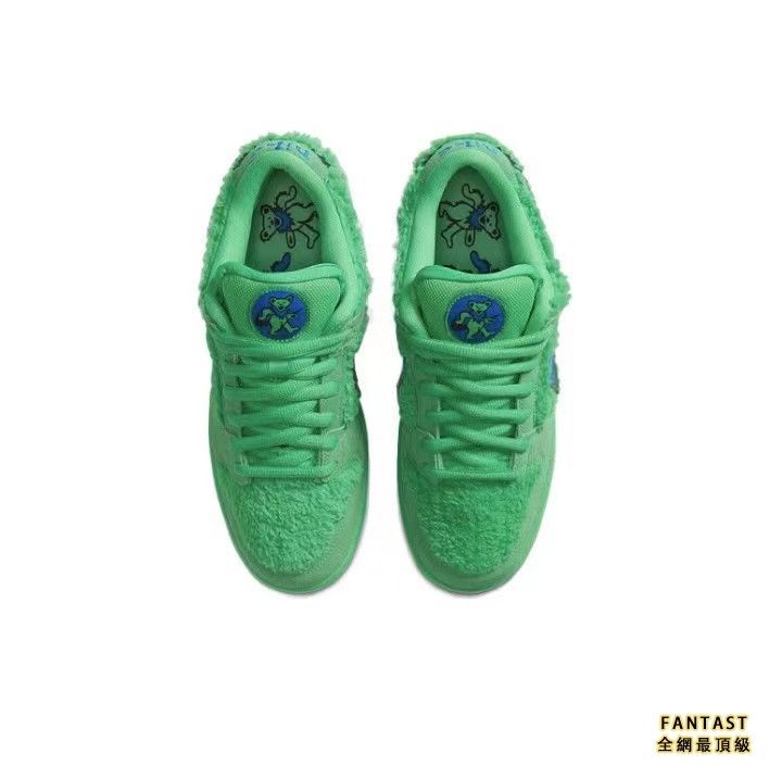 【Unicorn獨家版本】Grateful Dead X Nike SB Dunk Low "Green Bear"跳舞小熊 經典百搭 低幫悠閒板鞋 男女同款 藍綠