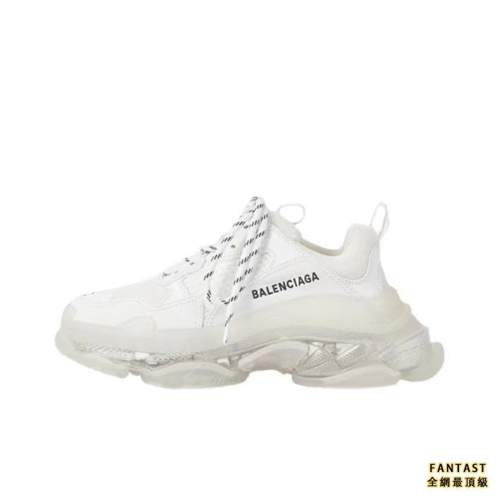 【Unicorn獨家版本】Balenciaga 巴黎世家 Triple S Clear Sole 時尚低幫老爹鞋 女款 白色