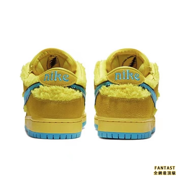 【Unicorn獨家版本】Grateful Dead X Nike SB Dunk Low "Green Bear"跳舞小熊 經典百搭 低幫悠閒板鞋 男女同款 黃藍
