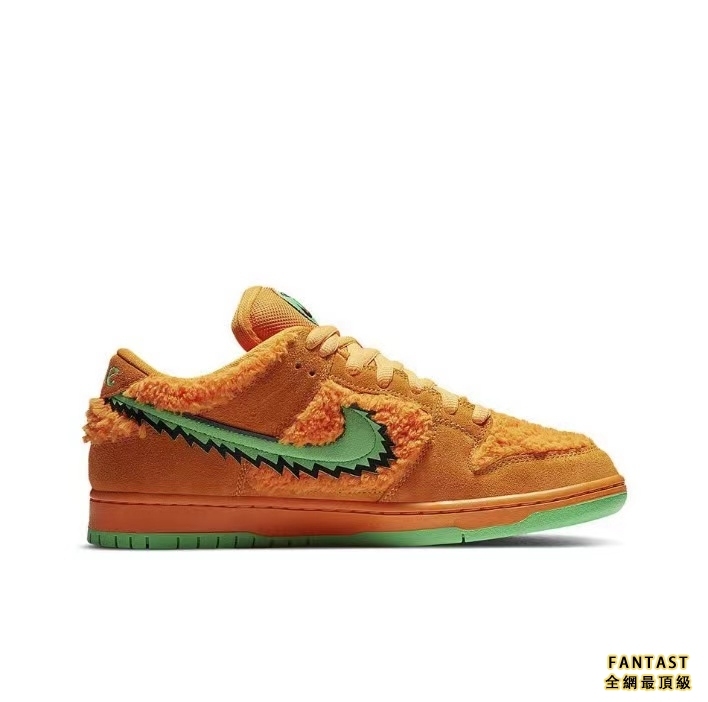 【Unicorn獨家版本】Grateful Dead X Nike SB Dunk Low "Orange Bear"跳舞小熊 復古拼色悠閒板鞋 男女同款 橙綠