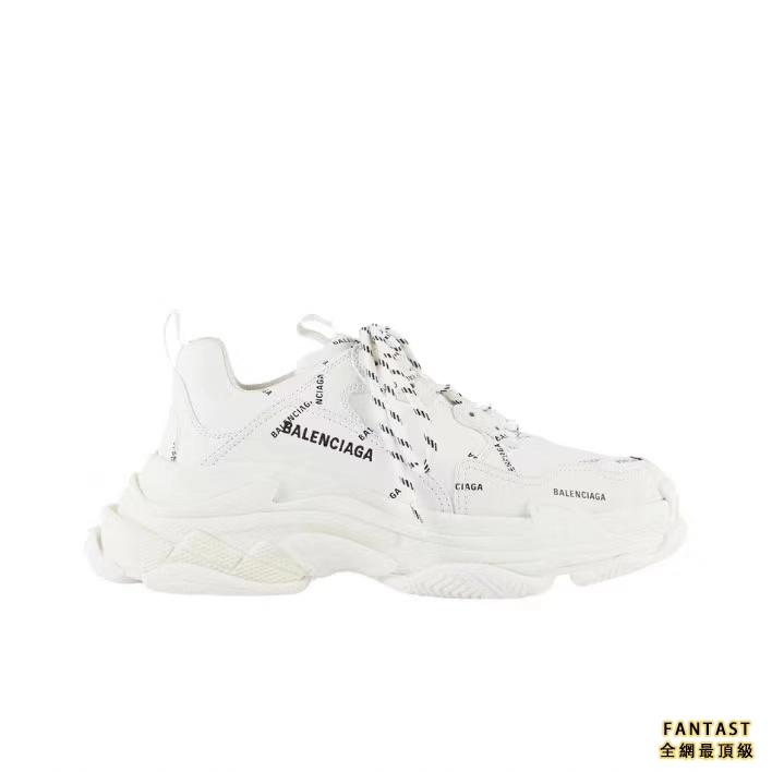 【Unicorn獨家版本】Balenciaga 巴黎世家 Allover Logo Triple S Sneaker 泡沫網布 老爹鞋 白色