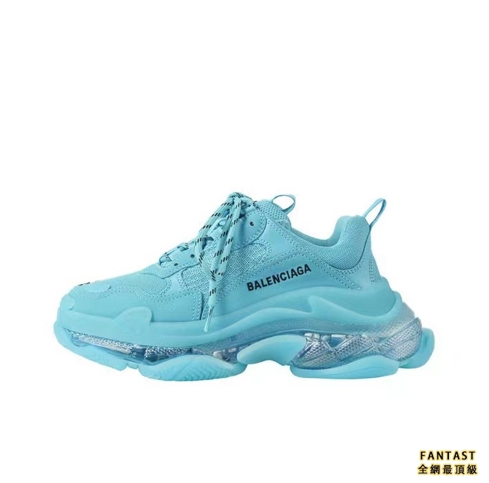 【Unicorn獨家版本】Balenciaga 巴黎世家 Triple S Clear Sole 復古老爹鞋 女款 藍色