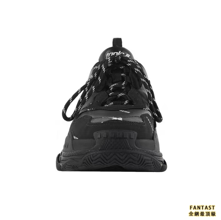 【Unicorn獨家版本】Balenciaga 巴黎世家 Allover Logo Triple S Sneaker 泡沫網布 老爹鞋 黑色