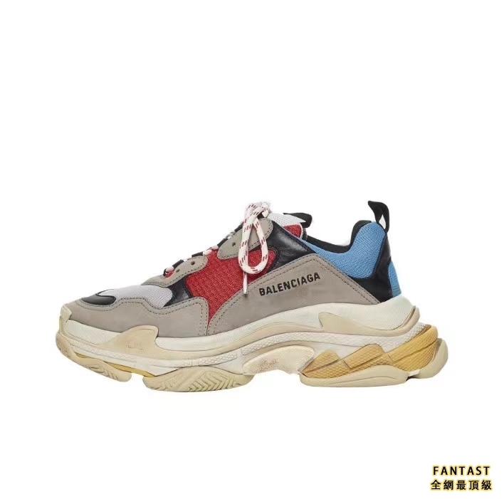 【Unicorn獨家版本】Balenciaga 巴黎世家 Triple S 潮流百搭 戶外厚底 老爹鞋 藍灰紅黑