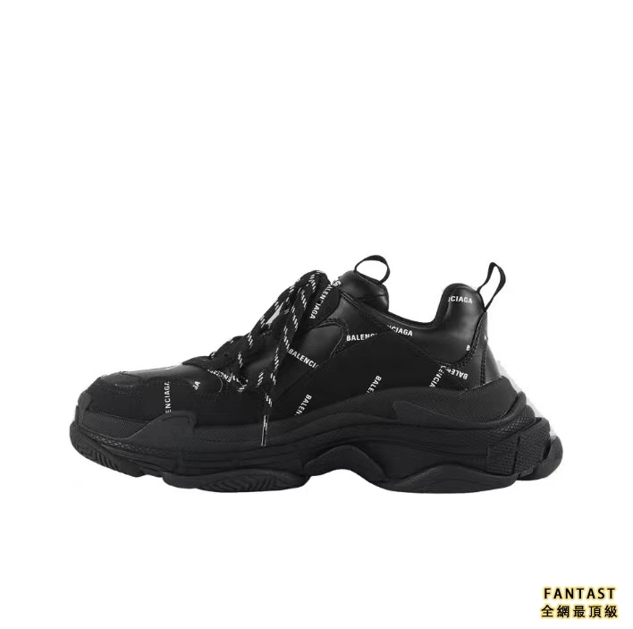 【Unicorn獨家版本】Balenciaga 巴黎世家 Allover Logo Triple S Sneaker 泡沫網布 老爹鞋 黑色