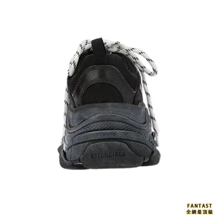 【Unicorn獨家版本】Balenciaga 巴黎世家 Triple S 復古做舊老爹鞋 女款 黑色