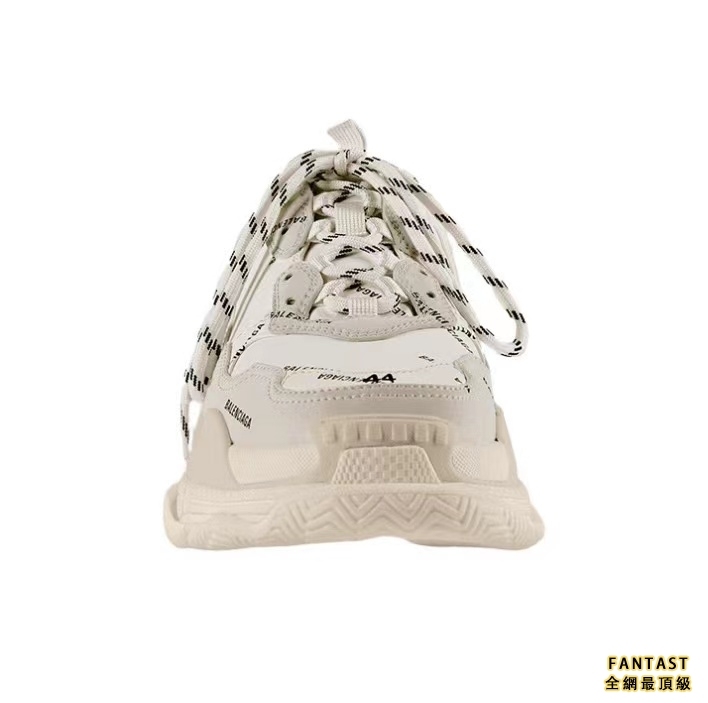 【Unicorn獨家版本】Balenciaga 巴黎世家 Allover Logo Triple S 潮流百搭悠閒老爹鞋 米色